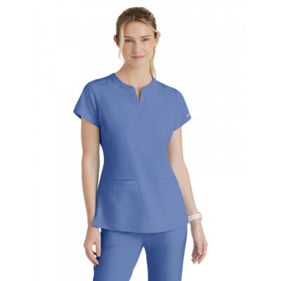 Skechers - Women's Two-Pocket Placket V-Neck Coast Scrub Top