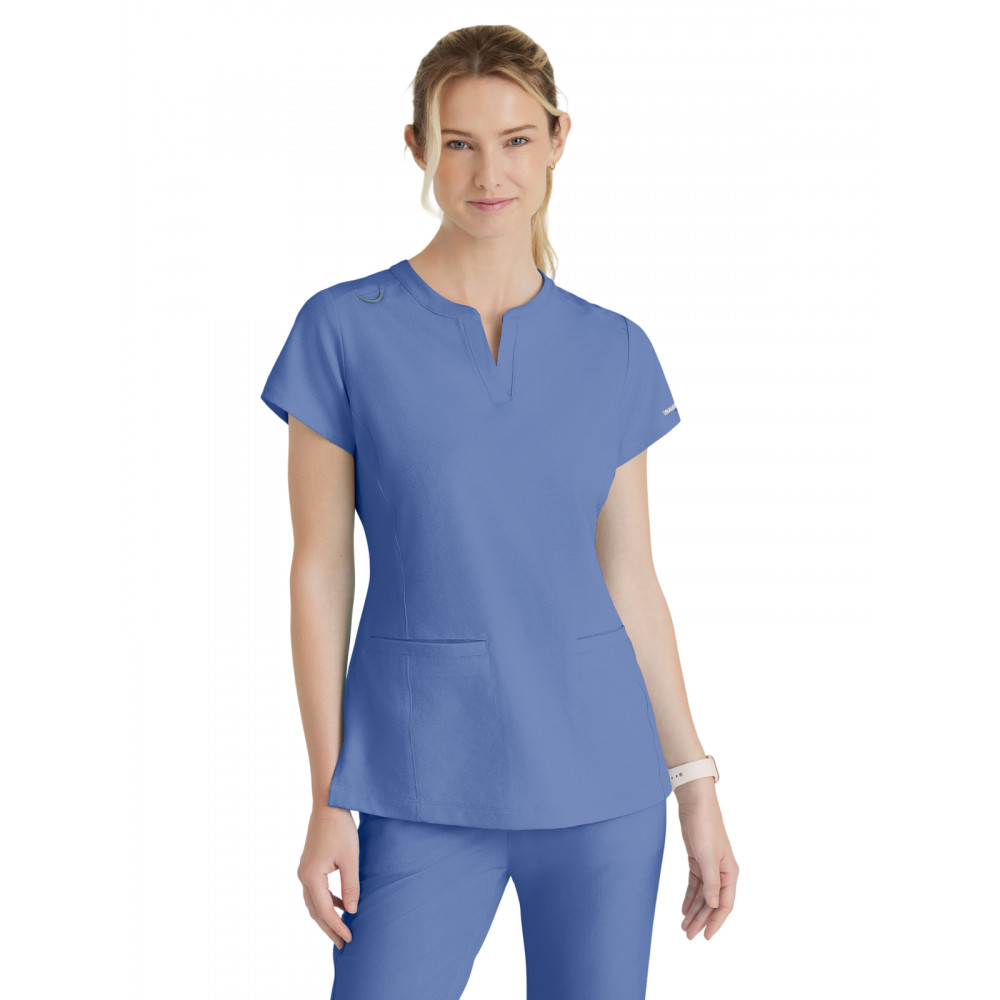 Skechers - Women's Two-Pocket Placket V-Neck Coast Scrub Top