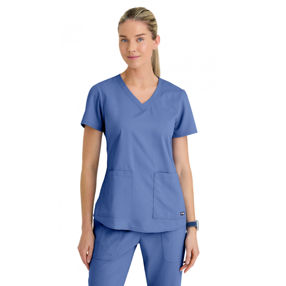 Grey's Anatomy Classic - Women's Two-Pocket V-Neck Aubrey Scrub Top