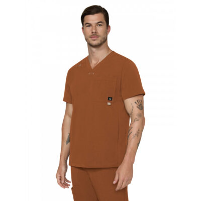 koi - Solis - Men's Four-Pocket V-Neck Caldwell Scrub Top