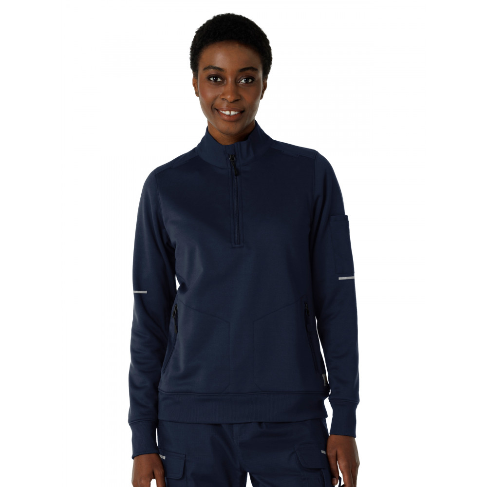 Carhartt Scrubs - Women's Four-Pocket Half Zip Fleece Jacket Carhartt Scrubs - Women's Four-Pocket Half Zip Fleece Jacket