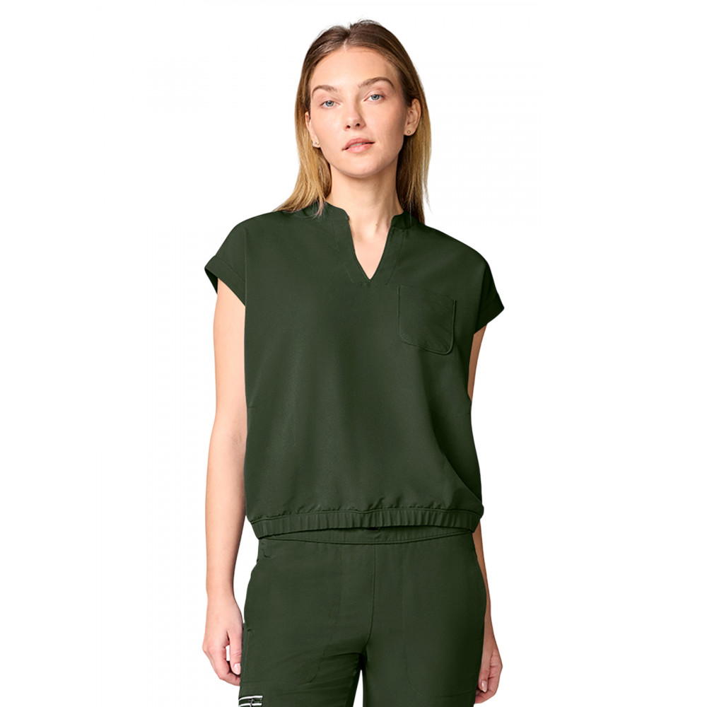 Healing Hands - HH 360 - Women's 3-Pocket Mandarin Collar Crop Top Healing Hands - HH 360 - Women's 3-Pocket Mandarin Collar Crop Top