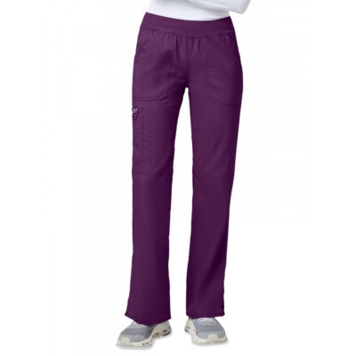 Cherokee - Workwear Revolution - Women's 4-Pocket Mid Rise Straight Leg Pull-on Pant