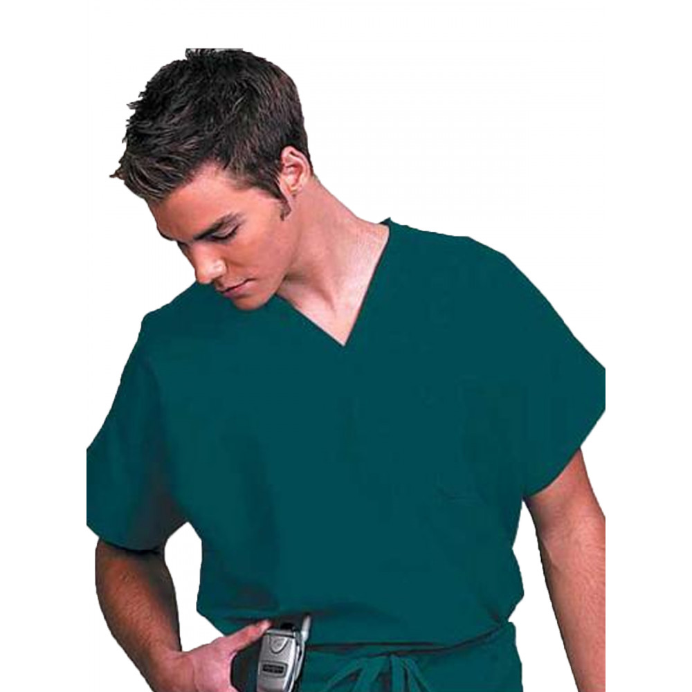Fashion Seal - Fashion Poplin - Unisex 1-Pocket Top in Fir Green Fashion Seal - Fashion Poplin - Unisex 1-Pocket Top in Fir Green