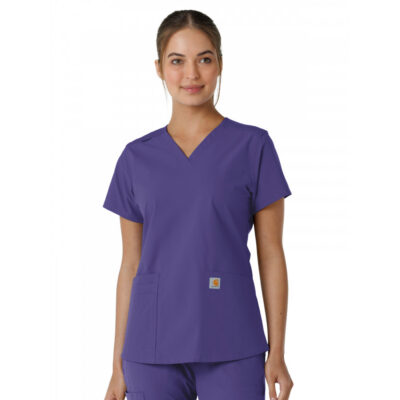 Carhartt - Force Essentials - Women's Four-Pocket V-Neck Knit Panel Top