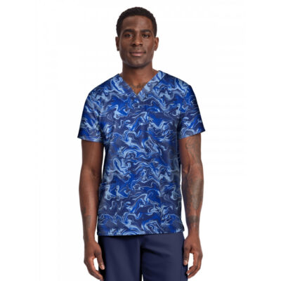 Cherokee - Genuine - Unisex V-Neck Print Top