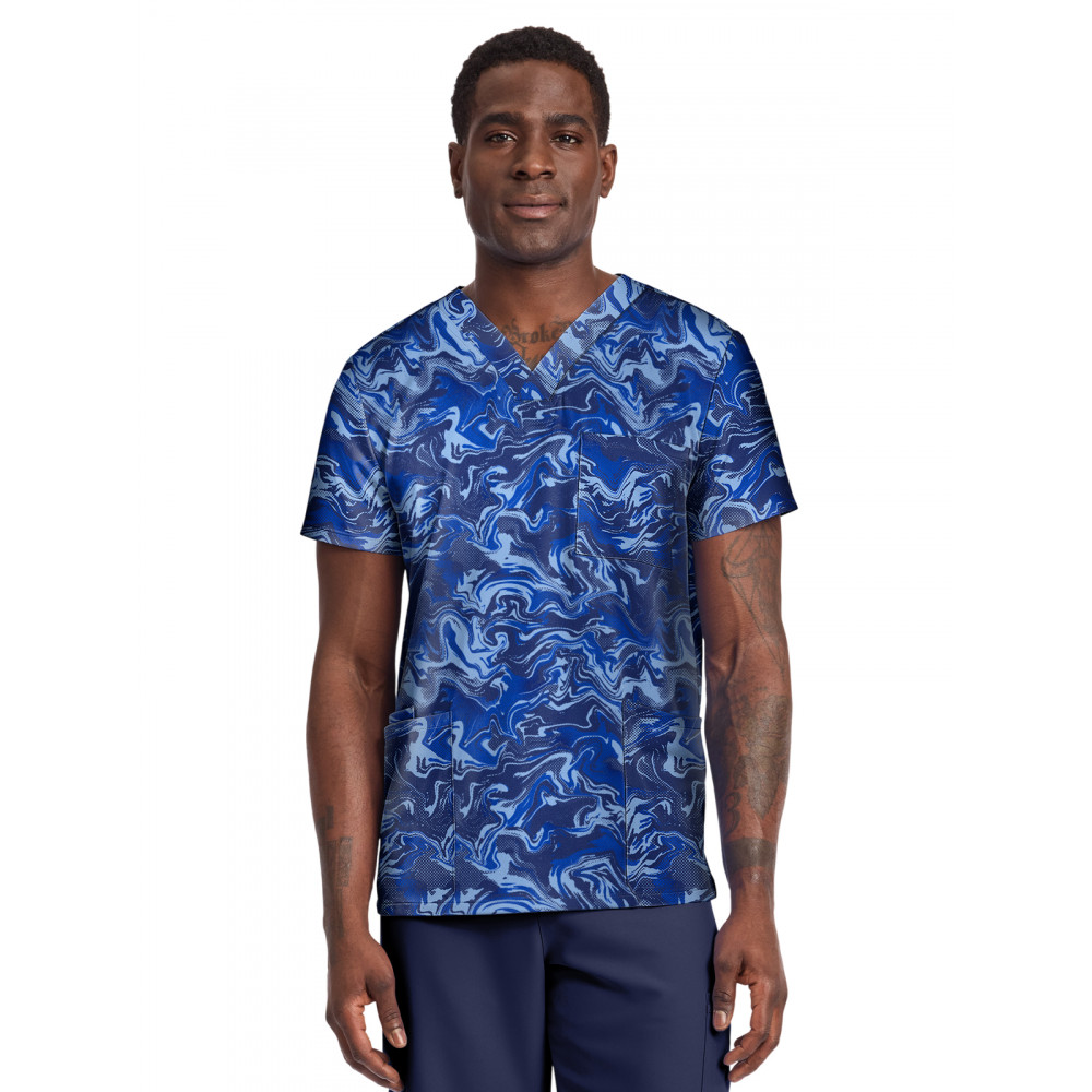 Cherokee - Genuine - Unisex V-Neck Print Top