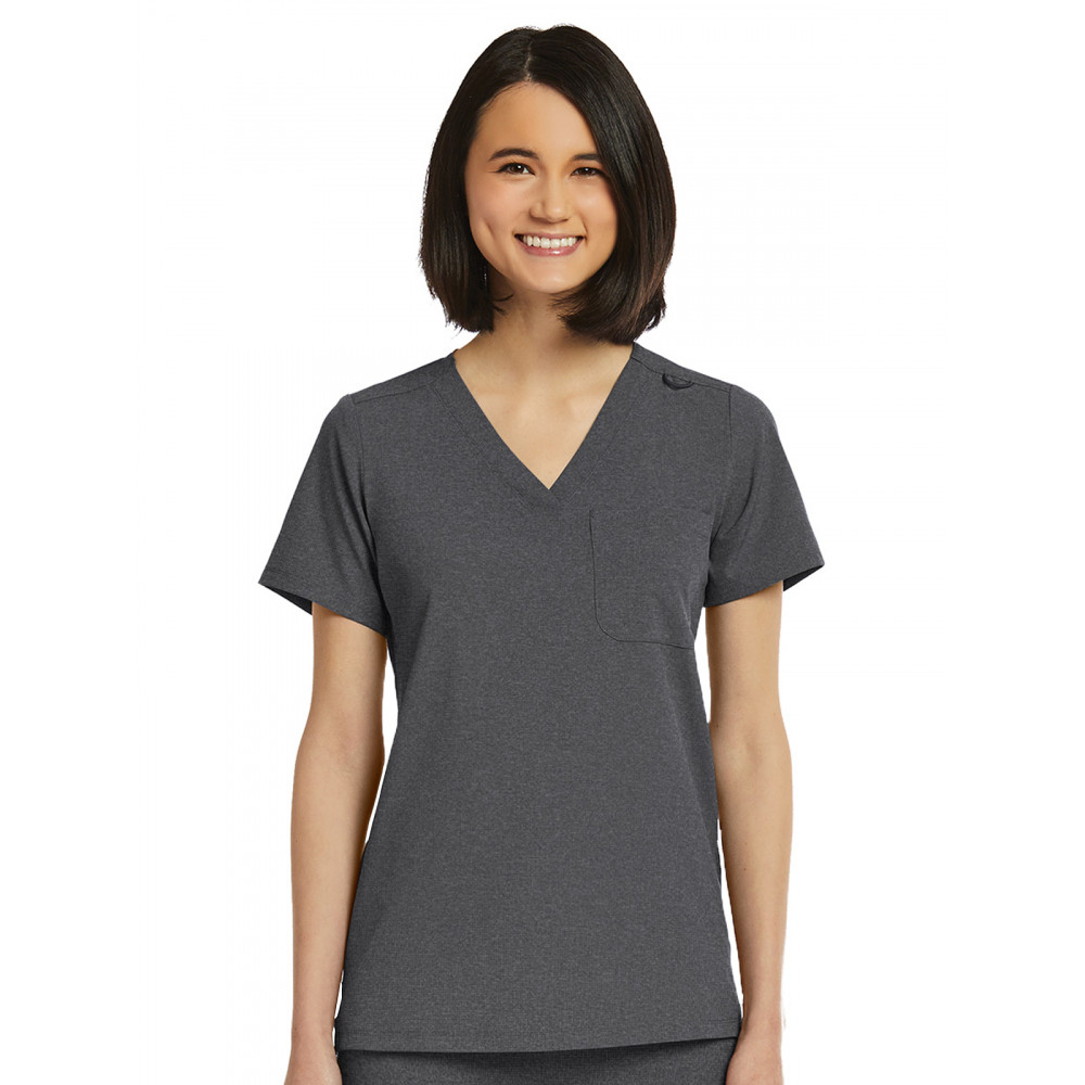 ScrubJoy Originals - Women's Fitted One-Pocket V-Neck Top ScrubJoy Originals - Women's Fitted One-Pocket V-Neck Top