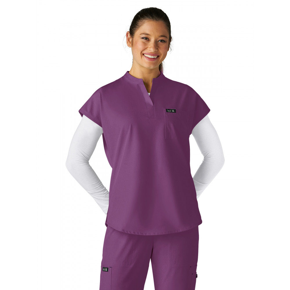 koi - Basics - Women's One-Pocket Stretch Tuck-In Ari Top koi - Basics - Women's One-Pocket Stretch Tuck-In Ari Top