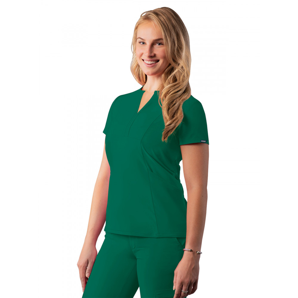 Adar - Addition - Women's Notched V-Neck Top Adar - Addition - Women's Notched V-Neck Top