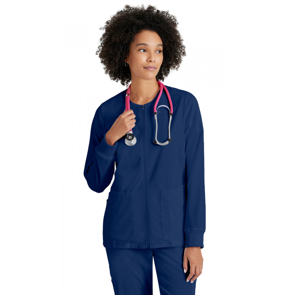 Grey's Anatomy Spandex Stretch - Women's Five-Pocket Gianna Warm-Up Scrub Jacket Grey's Anatomy Spandex Stretch - Women's Five-Pocket Gianna Warm-Up Scrub Jacket