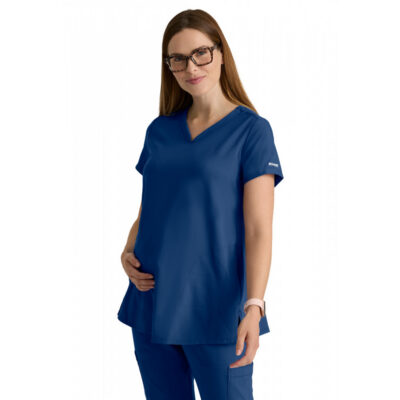 Grey's Anatomy Evolve Stretch - Women's Two-Pocket Promise Maternity Scrub Top