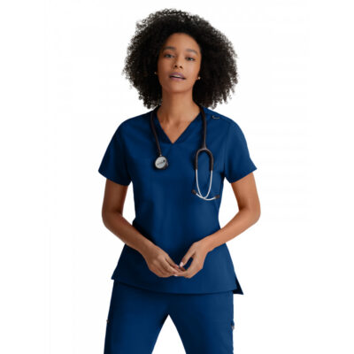 Grey's Anatomy Spandex Stretch - Women's One-Pocket Bree Tuck-In Scrub Top