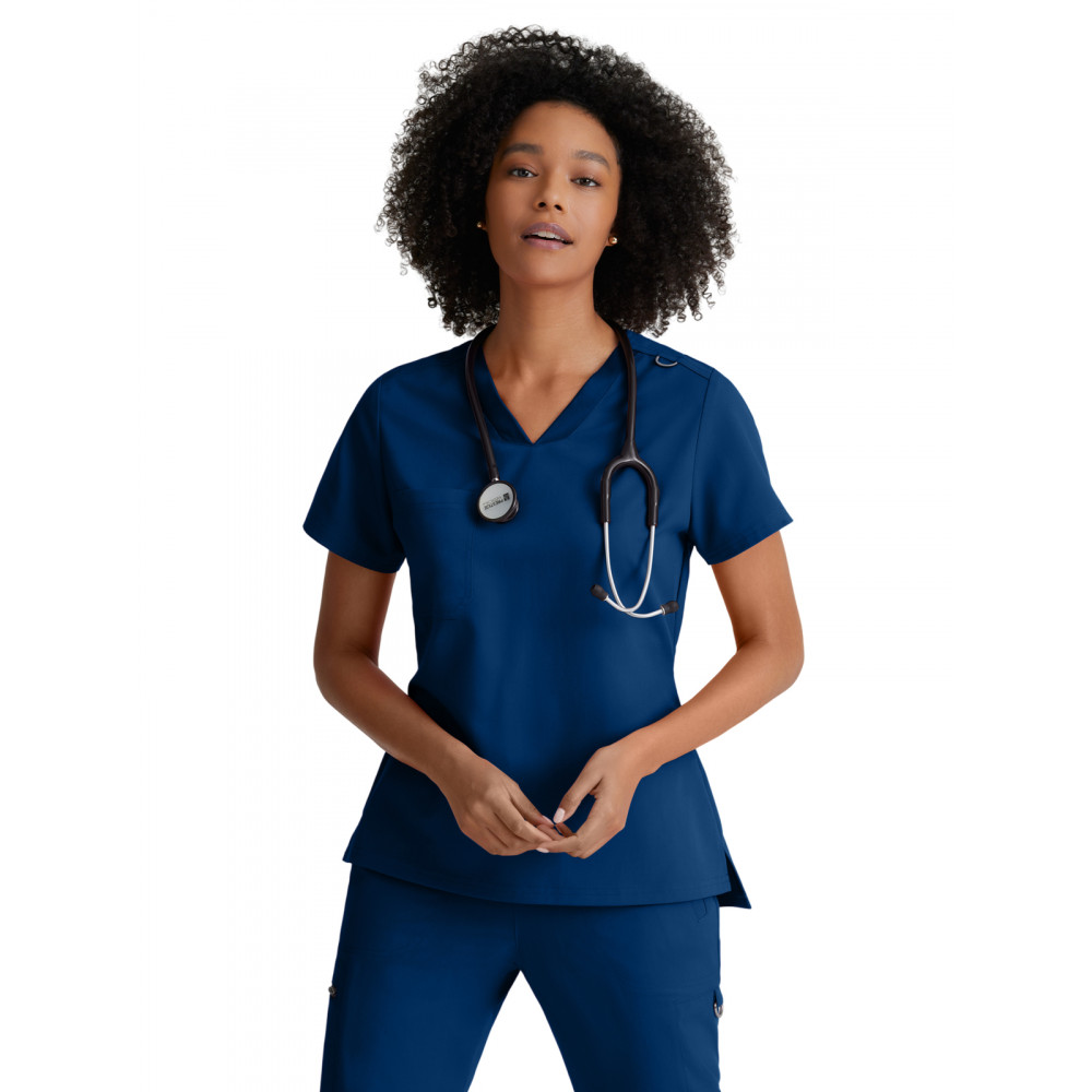 Grey's Anatomy Spandex Stretch - Women's One-Pocket Bree Tuck-In Scrub Top Grey's Anatomy Spandex Stretch - Women's One-Pocket Bree Tuck-In Scrub Top