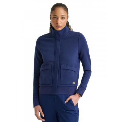 Grey's Anatomy Evolve Stretch - Women's Three-Pocket Waffle Knit Regina Jacket