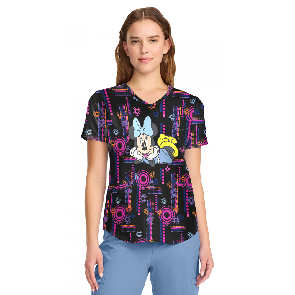 Cherokee - Tooniforms - Women's V-Neck Print Top Cherokee - Tooniforms - Women's V-Neck Print Top