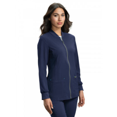 koi - Basics - Women's Four-Pocket Rib Collar Andrea Jacket
