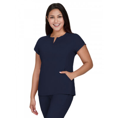 koi - Lite - Women's Two-Pocket Split V-Neck Scrub Top