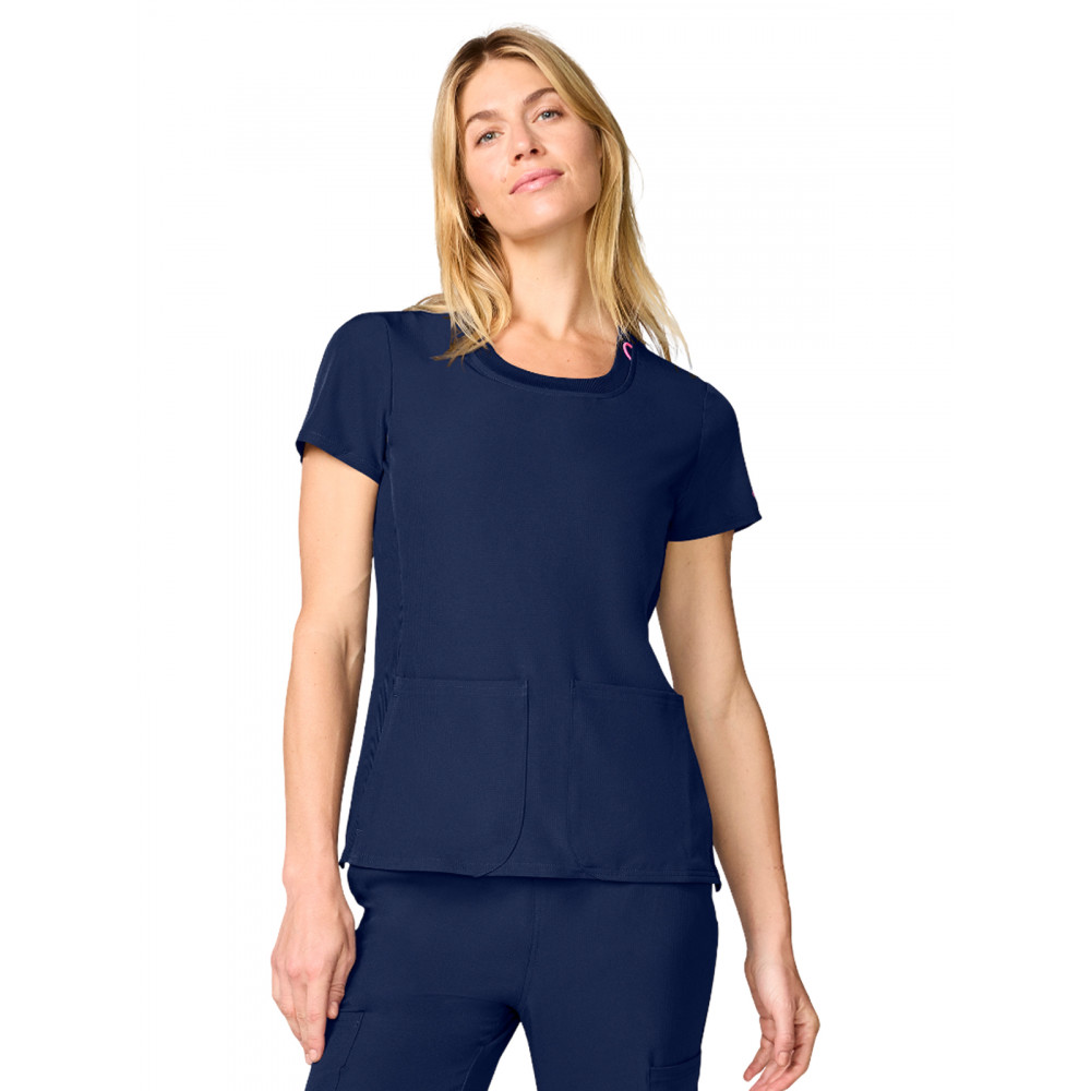Med Couture - MC AMP - Women's 4-Pocket Round Neck Top Med Couture - MC AMP - Women's 4-Pocket Round Neck Top
