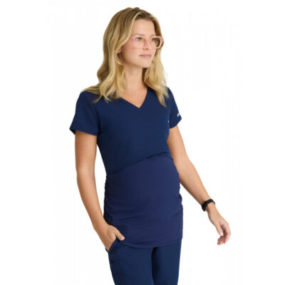Skechers - Women's One-Pocket Banded V-Neck Bloom Maternity Scrub Top