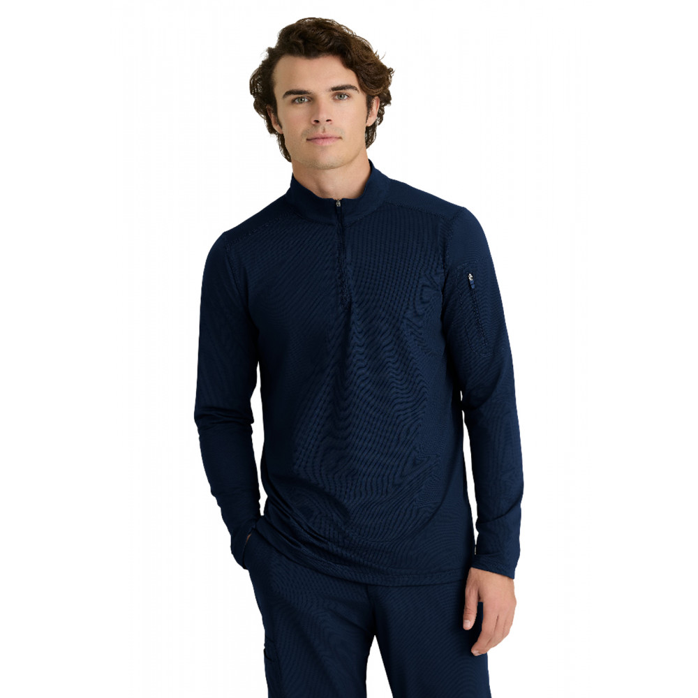 Skechers Slip-Ins - Men's One-Pocket Mock Neck Long Sleeve Propel Scrub Top