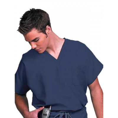 Fashion Seal - Fashion Poplin - Unisex 1-Pocket Top in Navy
