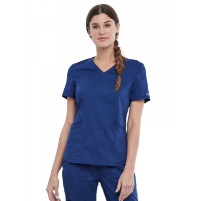 Cherokee - Workwear Revolution - Women's 2-Pocket V-Neck Top