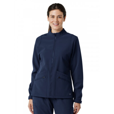 Wink- Layers - Women's Four-Pocket Soft Shell Scrub Jacket