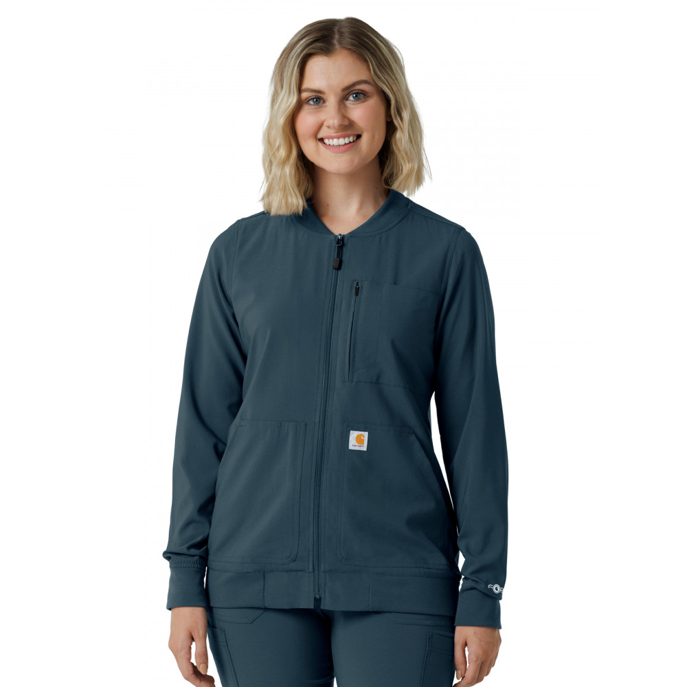 Carhartt Scrubs - Force Cross-Flex - Women's Six-Pocket Lightweight Scrub Jacket Carhartt Scrubs - Force Cross-Flex - Women's Six-Pocket Lightweight Scrub Jacket