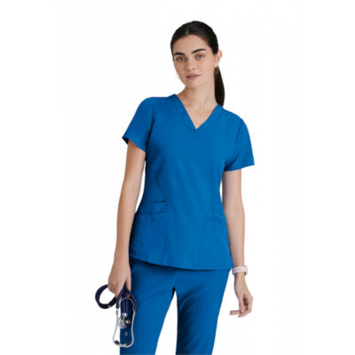 Barco One - Women's Five-Pocket V-Neck Pulse Scrub Top
