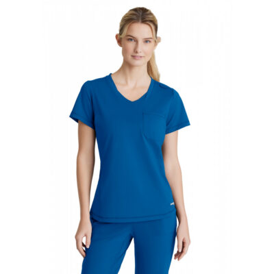 Skechers Slip-Ins - Women's One-Pocket Curved Neck Flow Scrub Top