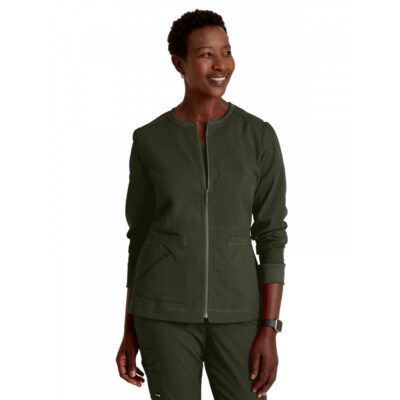 Grey's Anatomy Spandex Stretch - Women's Three-Pocket Millie Warm-Up Jacket