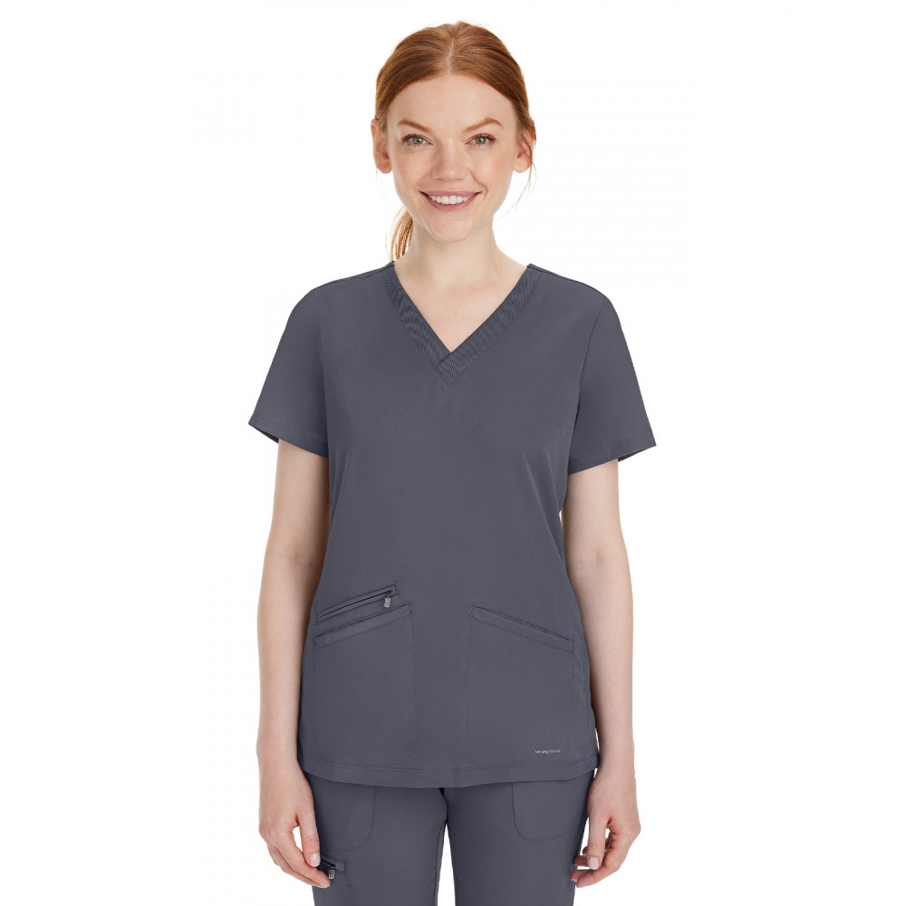 Healing Hands - HH Works - Women's 3-Pocket Mariah Rib V-Neck Top