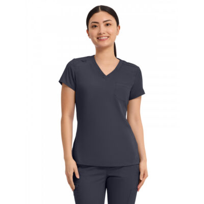 Med Couture - MC Touch - Women's 1-Pocket V-Neck Top