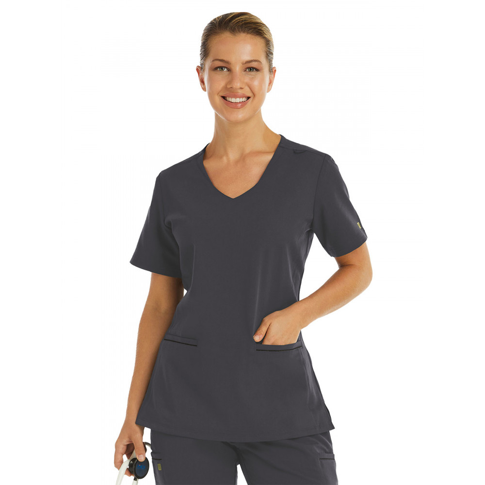 Maevn - Matrix Pro - Women's Two-Pocket Knit V-neck Top Maevn - Matrix Pro - Women's Two-Pocket Knit V-neck Top