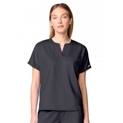 Cherokee - Workwear Revolution - Women's 3-Pocket Mandarin Collar Top