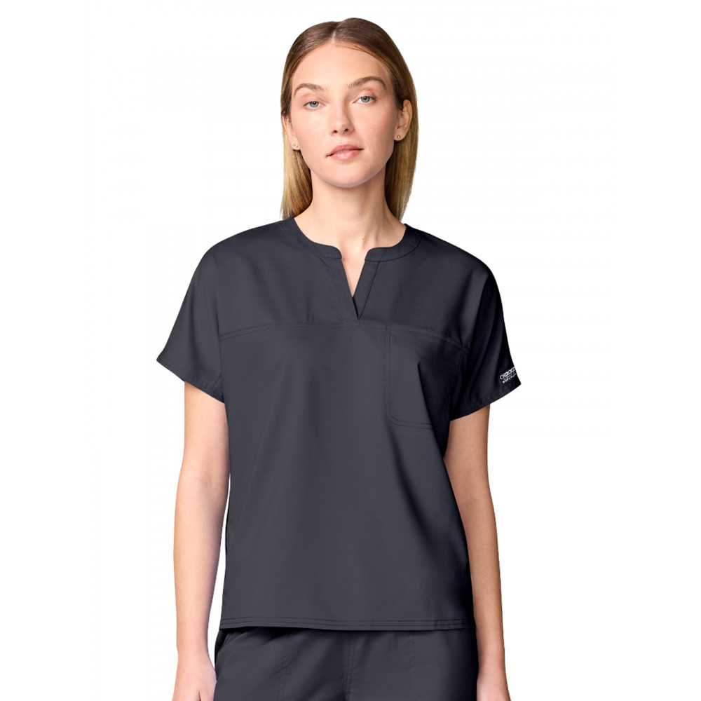 Cherokee - Workwear Revolution - Women's 3-Pocket Mandarin Collar Top Cherokee - Workwear Revolution - Women's 3-Pocket Mandarin Collar Top