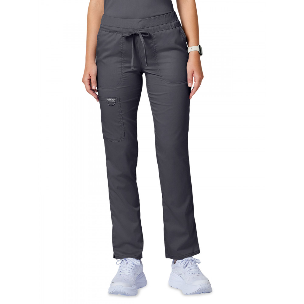 Cherokee - Workwear Revolution - Women's 5-Pocket Tapered Leg Pant Cherokee - Workwear Revolution - Women's 5-Pocket Tapered Leg Pant