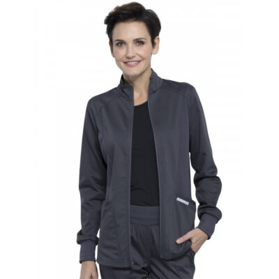 Cherokee - Workwear Revolution - Women's 2-Pocket Zip Front Jacket