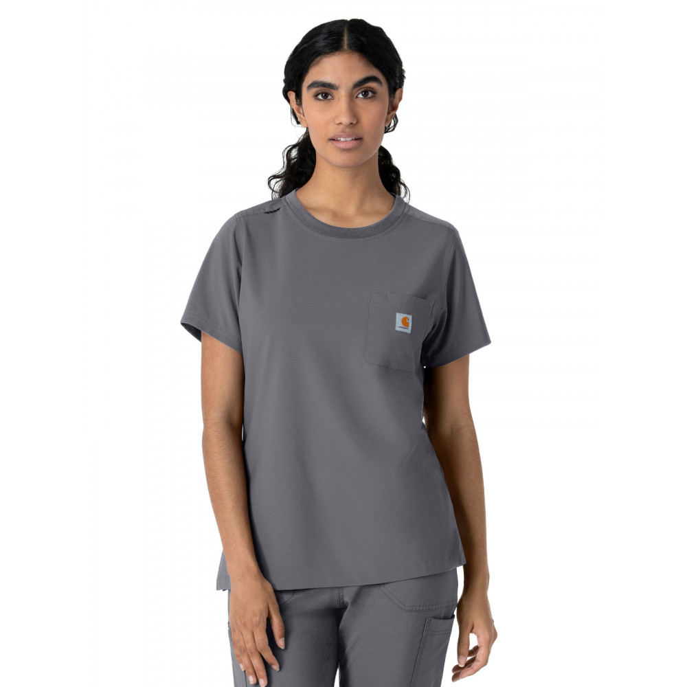 Carhartt Scrubs - Force Cross-Flex - Women's One-Pocket Crew Neck Scrub Top