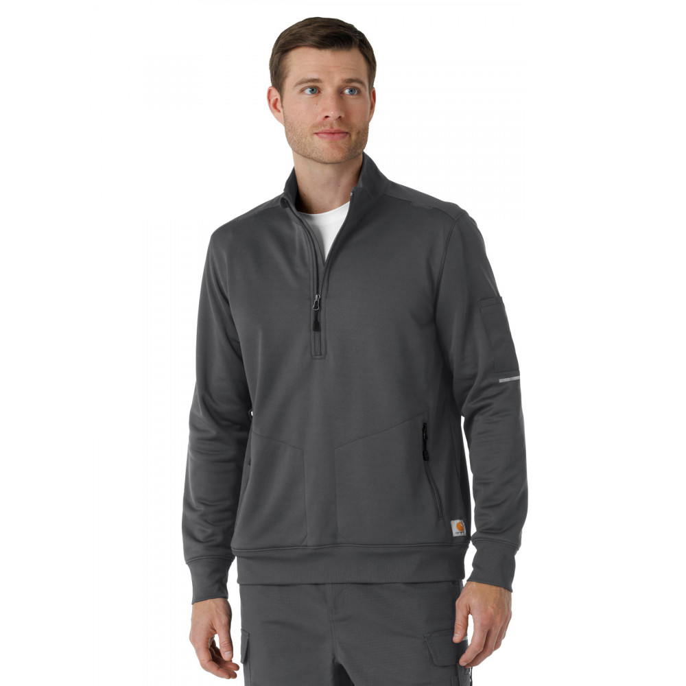 Carhartt Scrubs - Men's Four-Pocket Half Zip Fleece Jacket Carhartt Scrubs - Men's Four-Pocket Half Zip Fleece Jacket