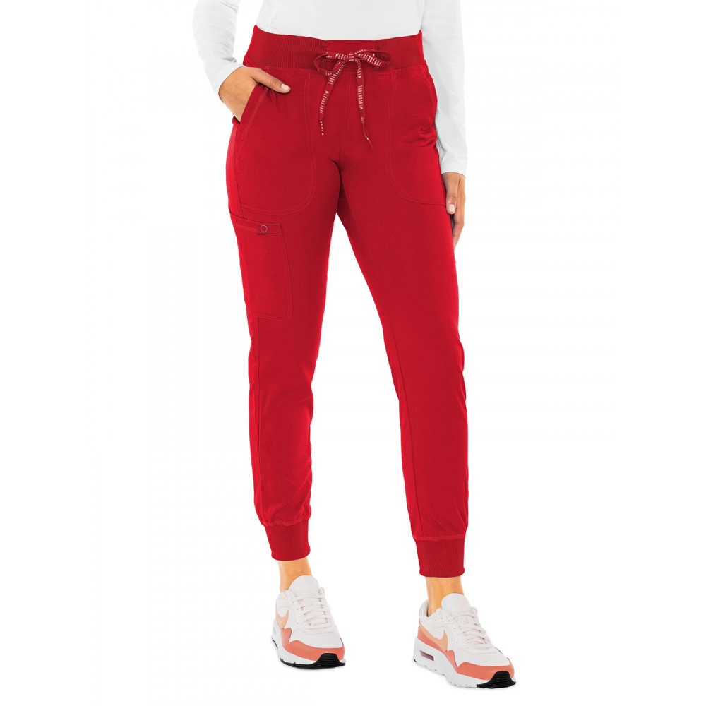 Med Couture - MC Touch - Women's 5-Pocket Rib-Knit Waistband Pant Med Couture - MC Touch - Women's 5-Pocket Rib-Knit Waistband Pant
