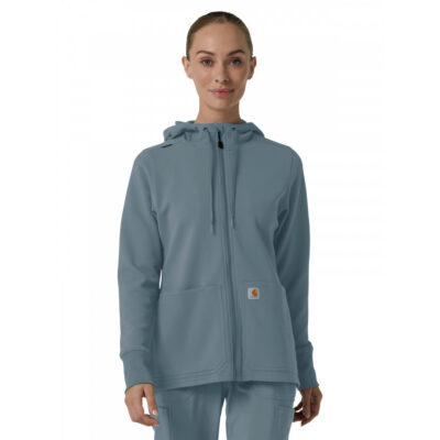 Carhartt Scrubs - Layers - Women's Three-Pocket Full Zip Waffle Hoodie
