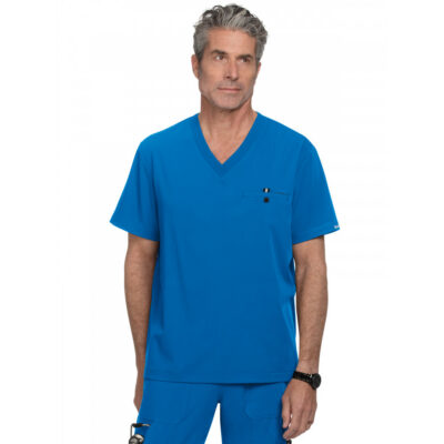 koi - Next Gen - Men's One-Pocket V-Neck Tuck-In On Call Top