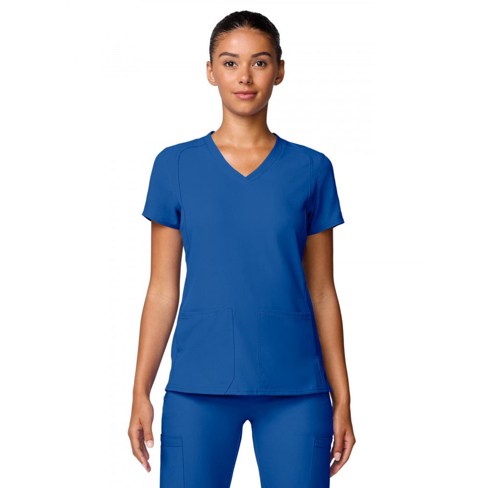 Med Couture - MC Insight - Women's 4-Pocket Shaped Shoulder Seam Top