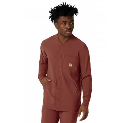 Carhartt Scrubs - Force Cross-Flex - Men's Five-Pocket Modern Fit Shirt Jacket