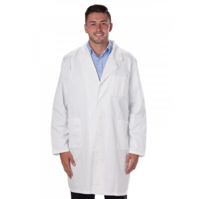 Prestige Medical - Unisex Three-Pocket Full-Length Lab Coat
