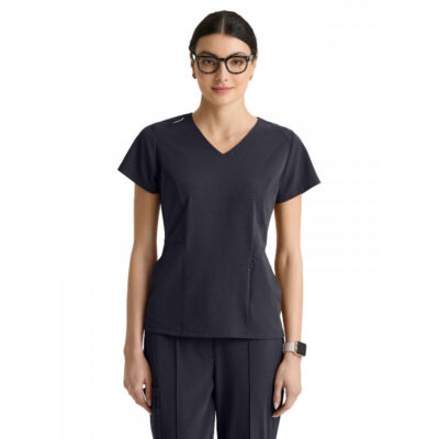 Grey's Anatomy Cultivate - Women's Three-Pocket Spring V-Neck Top