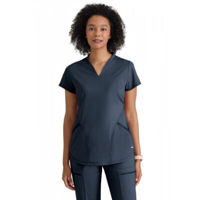 Grey's Anatomy Knit Stretch - Women's Two-Pocket V-Neck Define Scrub Top