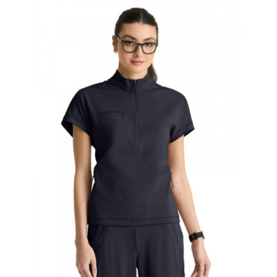 Grey's Anatomy Knit Stretch - Women's Three-Pocket Crystal Top